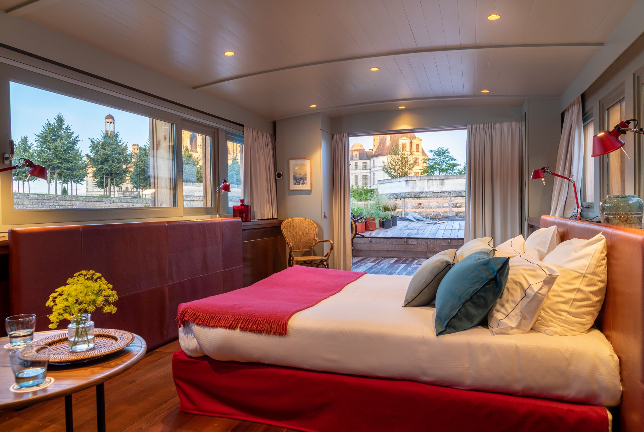 Toue relais Chambord - chambre - Tour de relais de Chambord, ©Anne-Emmanuelle Thion