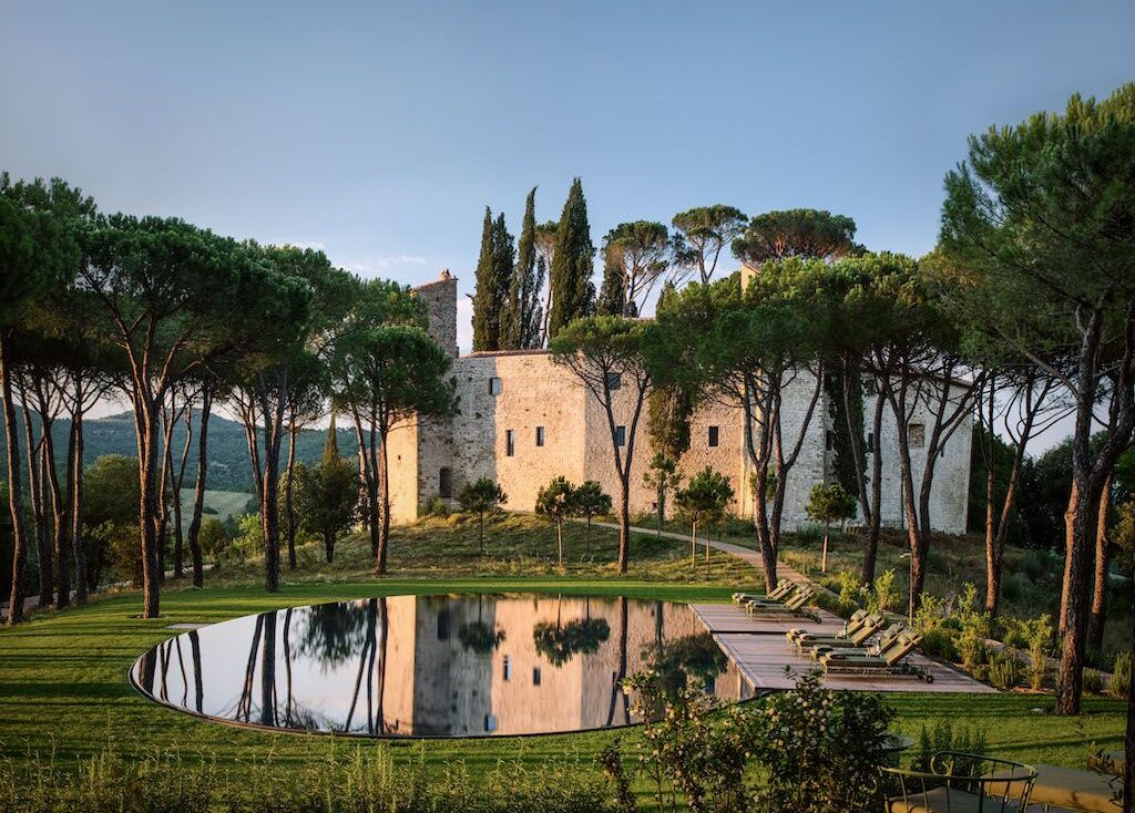 Piscine de l'hôtel Castello di Reschio @DR
