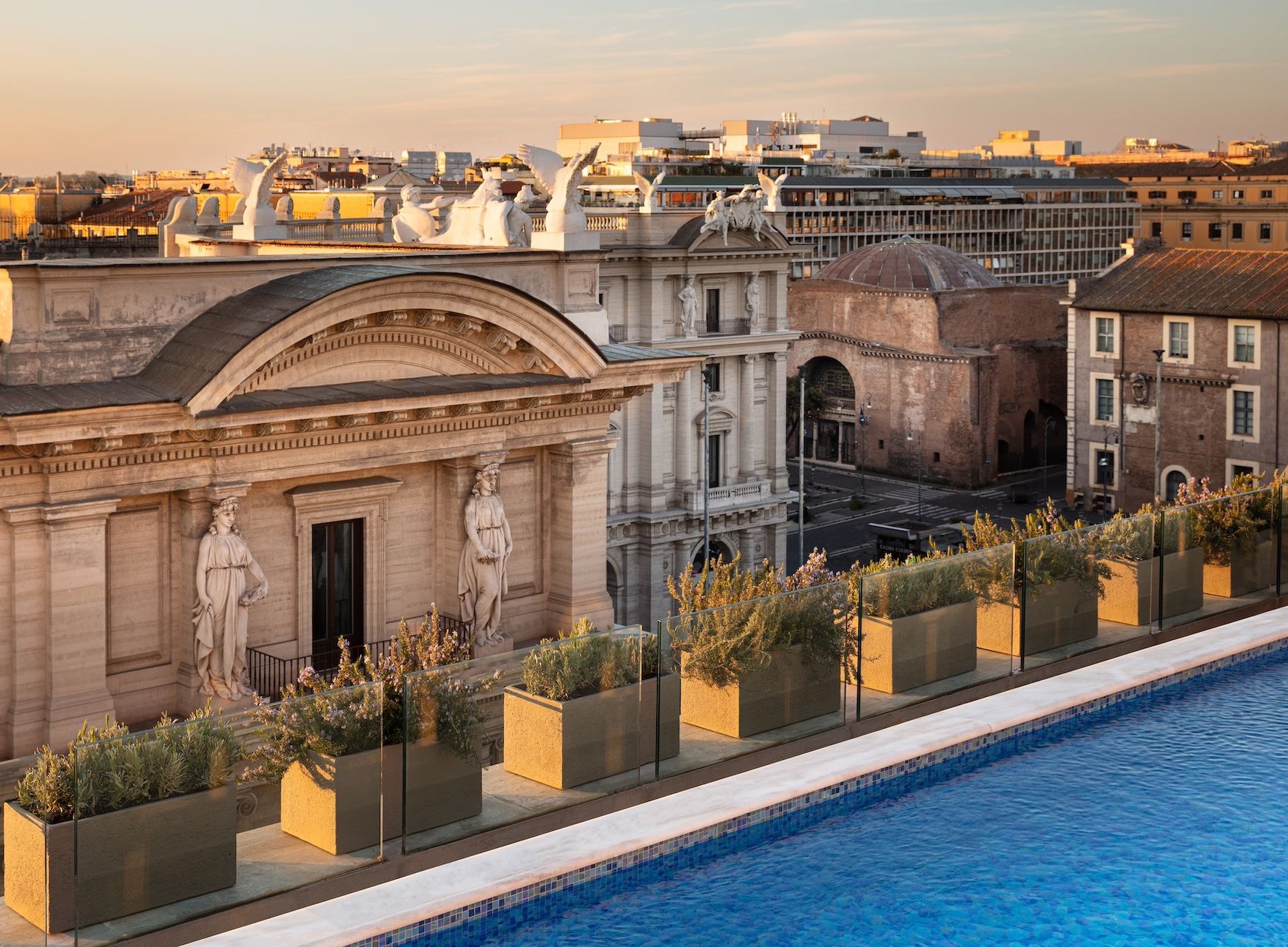 Anantara Palazzo Naiadi Rome Hotel Rooftop Pool @DR