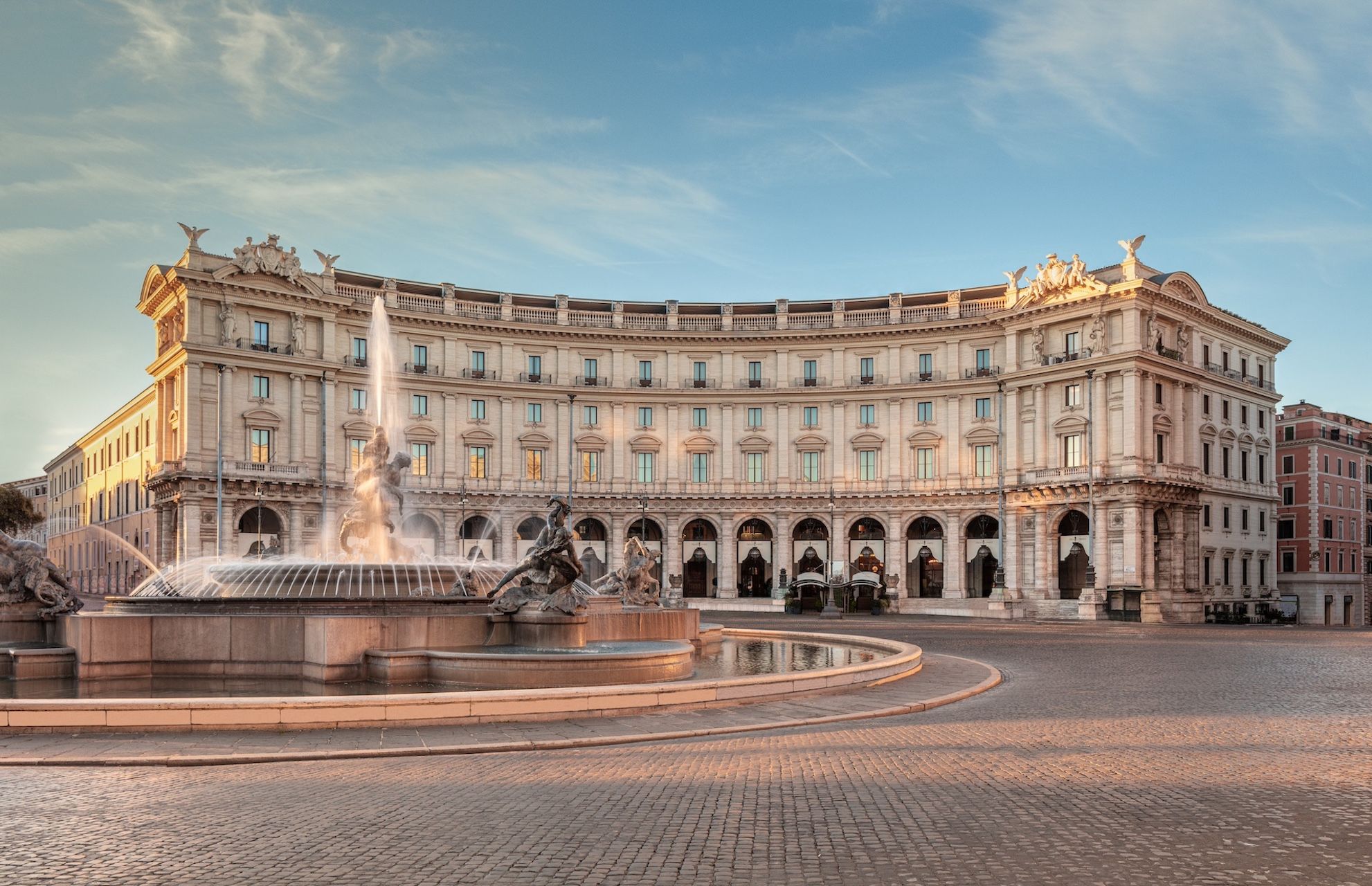 Anantara Palazzo Naiadi Rome Hotel Front facade hero day @DR