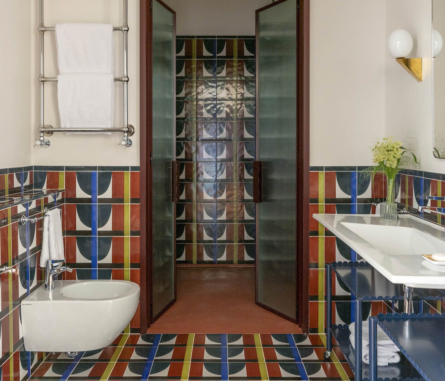 Palazzo Talia, salle de bain de la chambre @DR