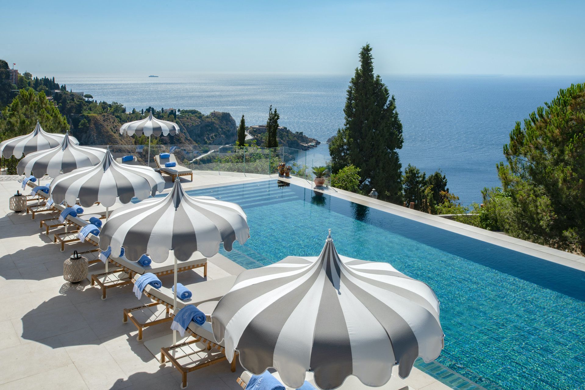 Piscine Four Seasons San Domenico Palace, en Sicile
