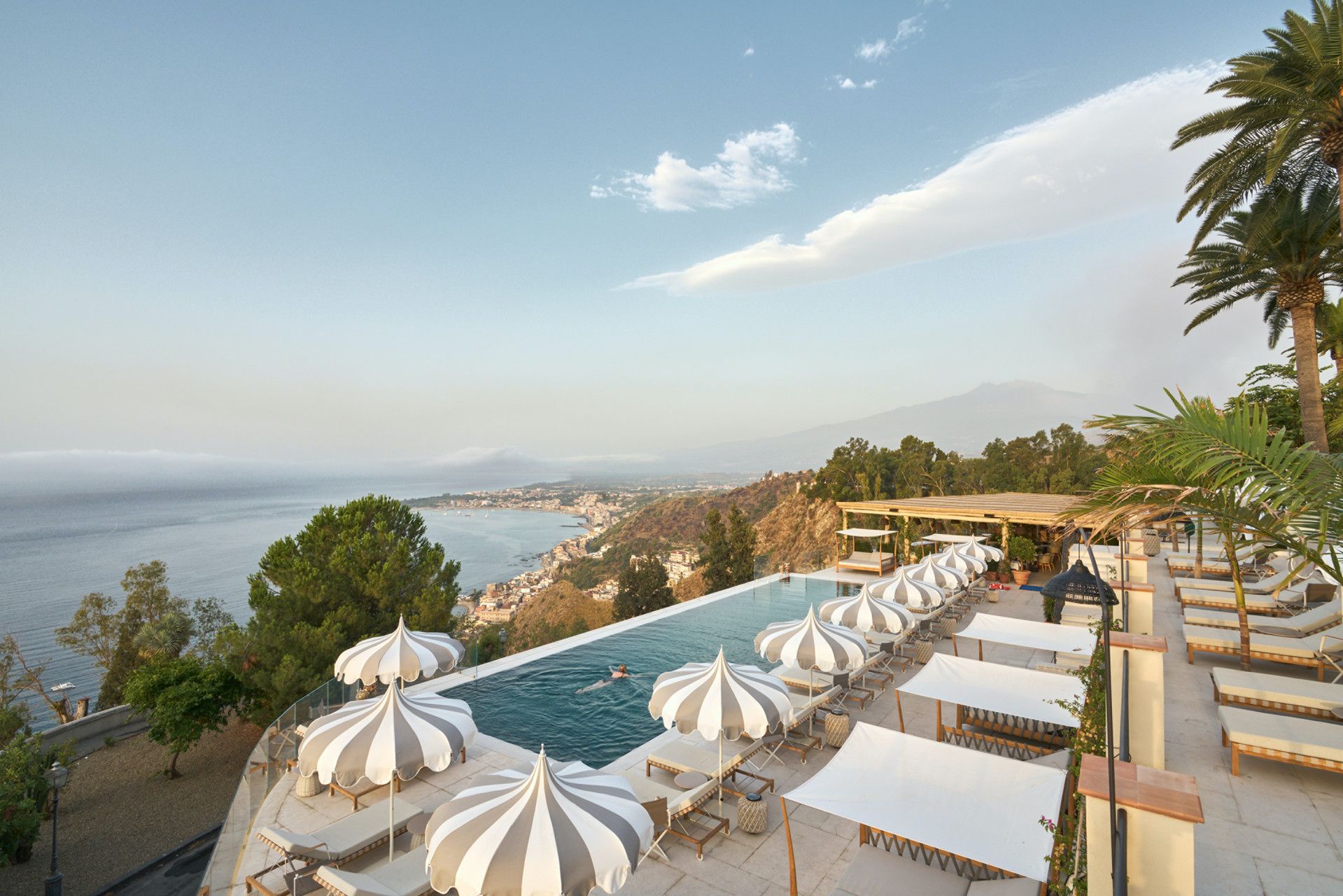 Piscine Four Seasons San Domenico Palace, en Sicile
