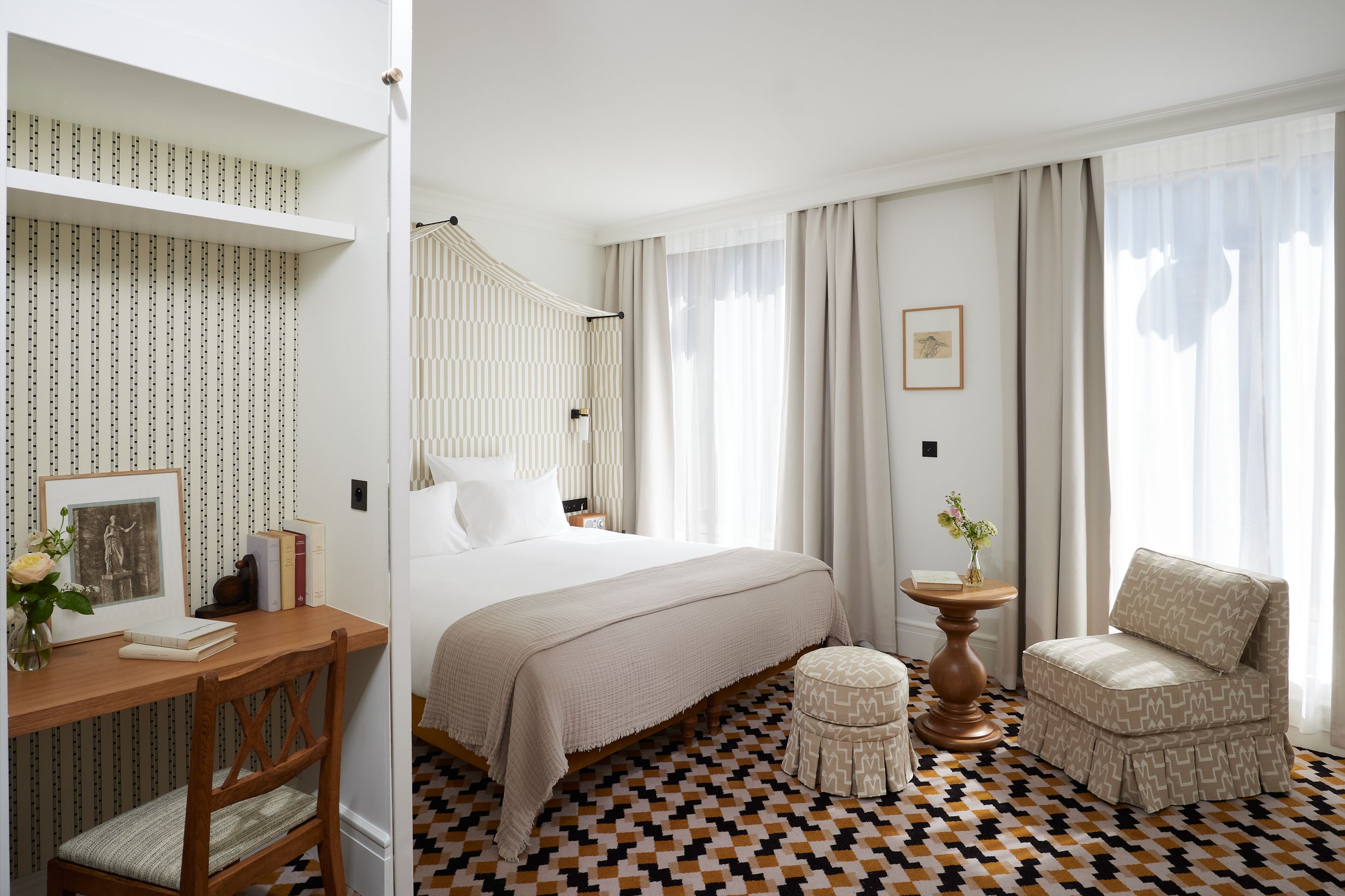 Chambre Hôtel Noucha, Paris 16 ©narophoto
