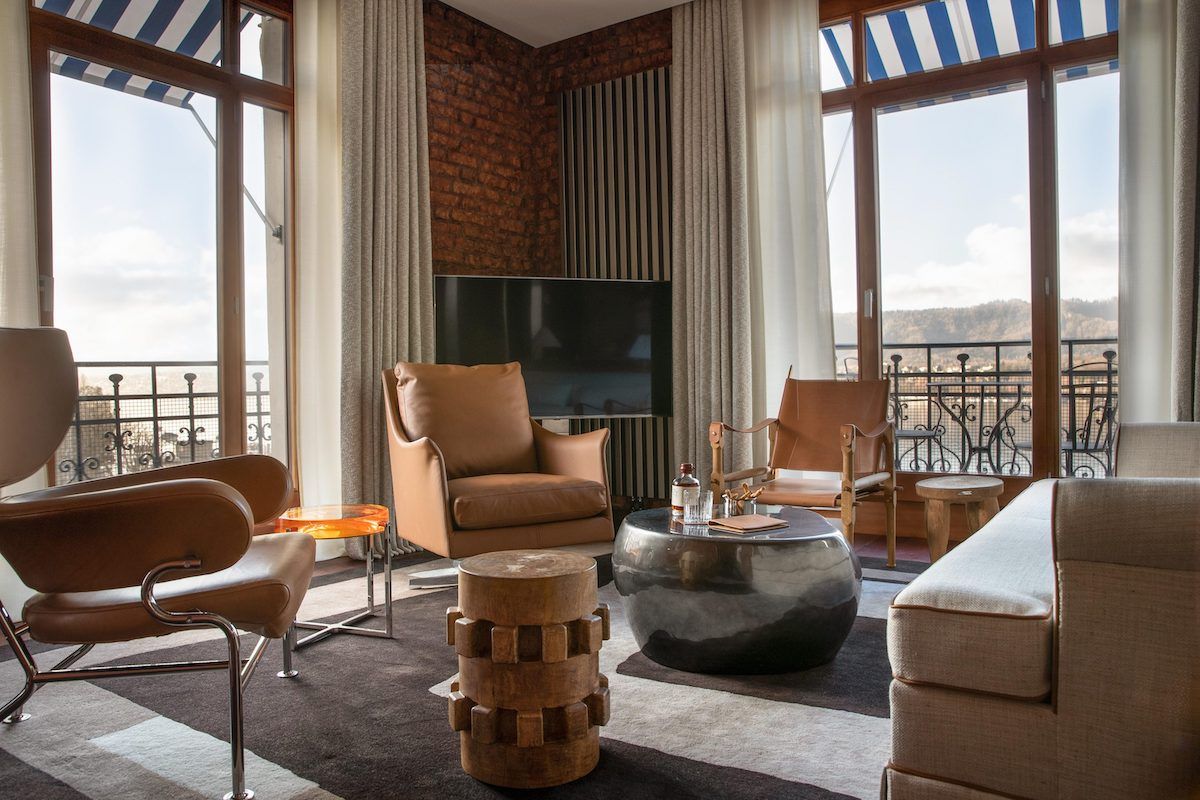 Chambre de La Réserve Eden au lac Zurich ©Grégoire Gardette