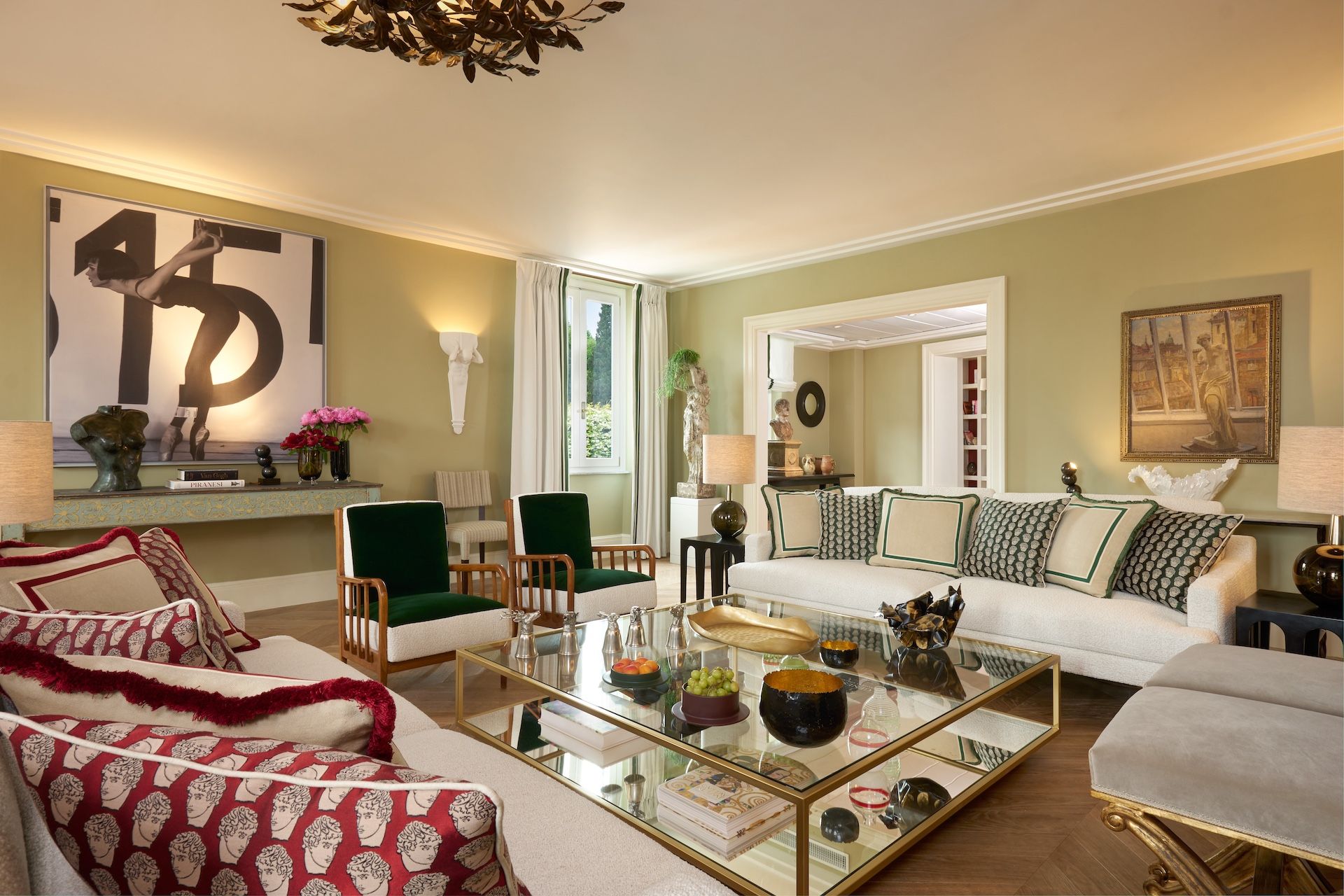 A Rocco Forte Hotel à Rome. La suite Nijinsky de l'Hotel de Russie