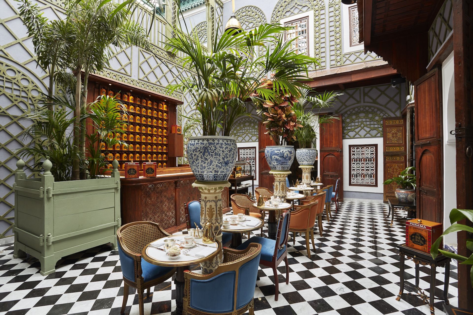 Bacha Coffee Room at Dar el Bacha, Marrakech.