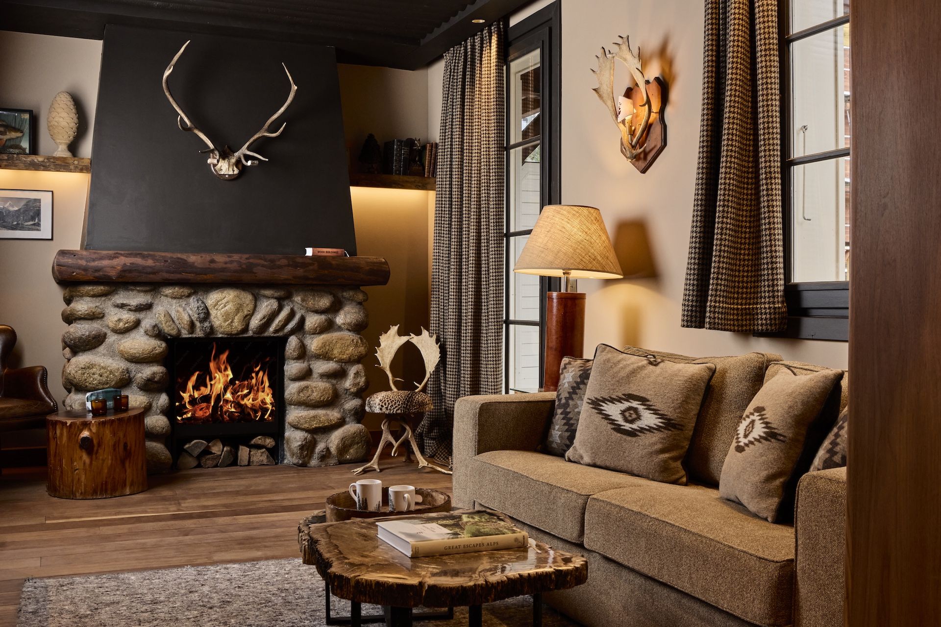 Style wild chic pour la métamorphose du LODGE PARK HOTEL à Megève