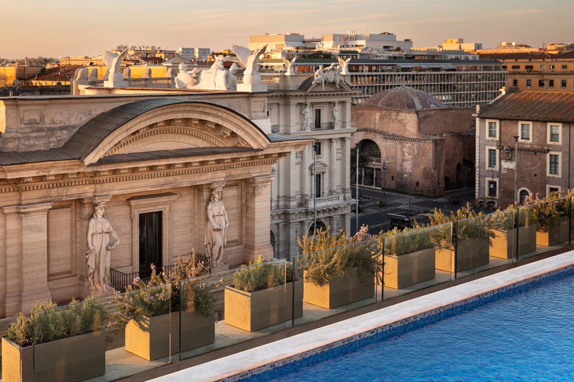 Anantara Palazzo Naiadi Rome Hotel Rooftop Pool @DR