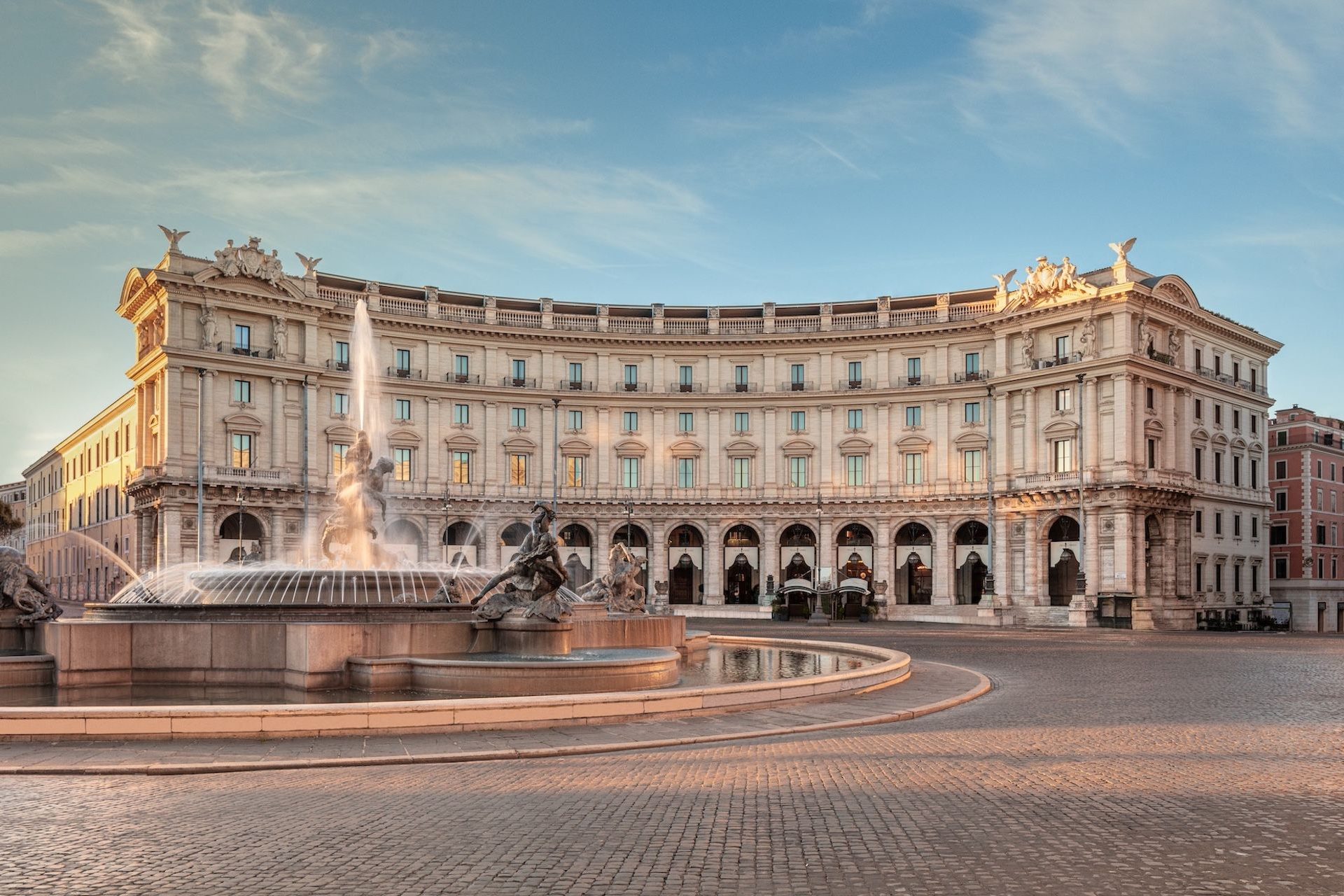 Anantara Palazzo Naiadi Rome Hotel Front facade hero day @DR