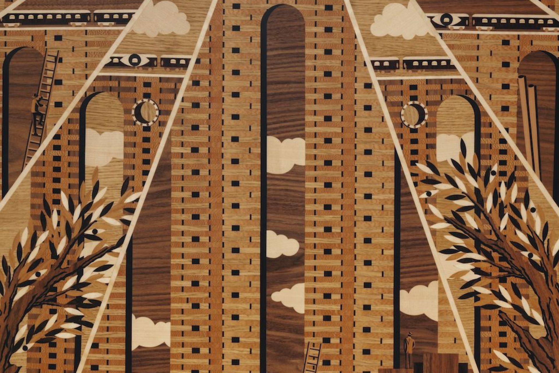 © Ludovic Balay L'Observatoire Marquetry Design Details