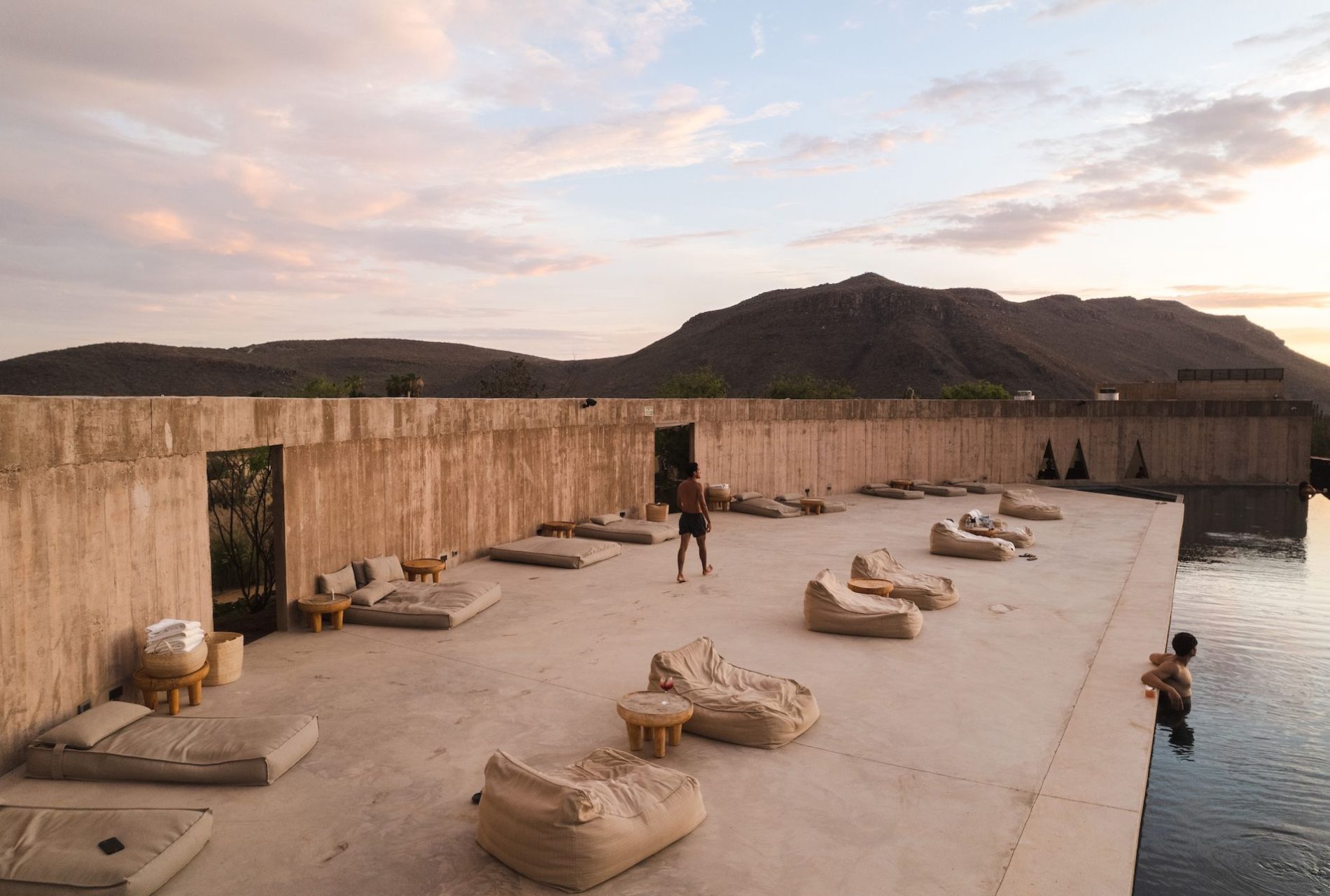 Sleeping in the Mexican desert