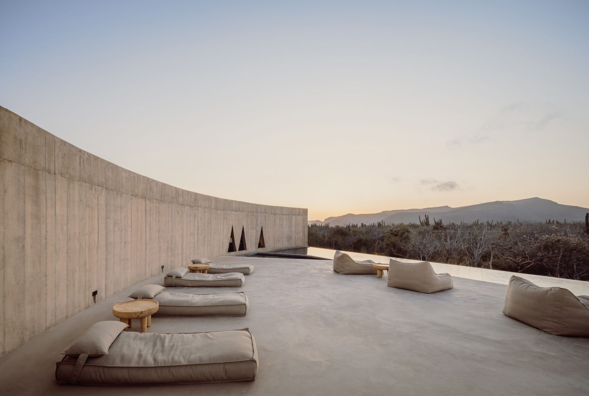 Sleeping in the Mexican desert