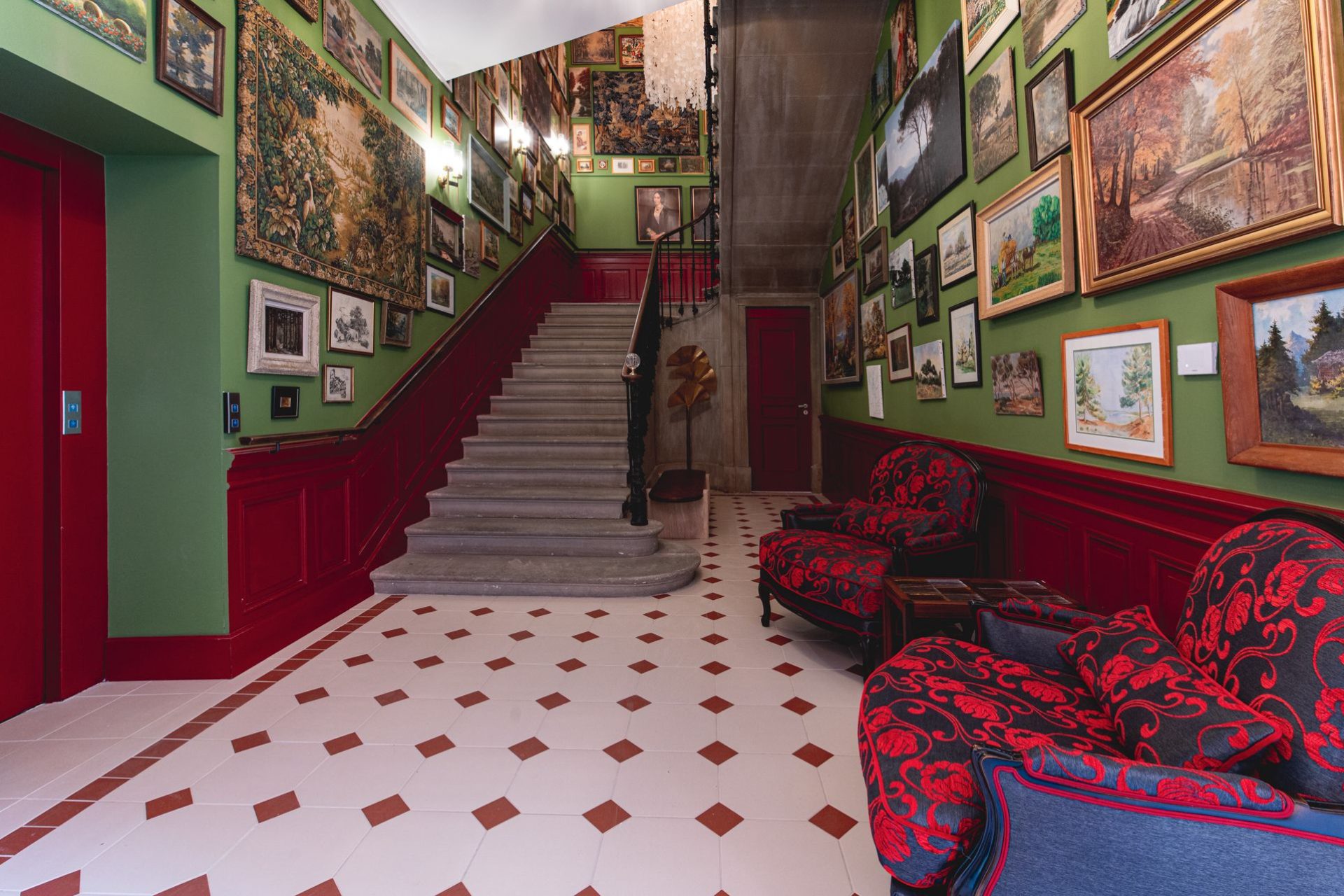 escalier principal ©chateau de fiac